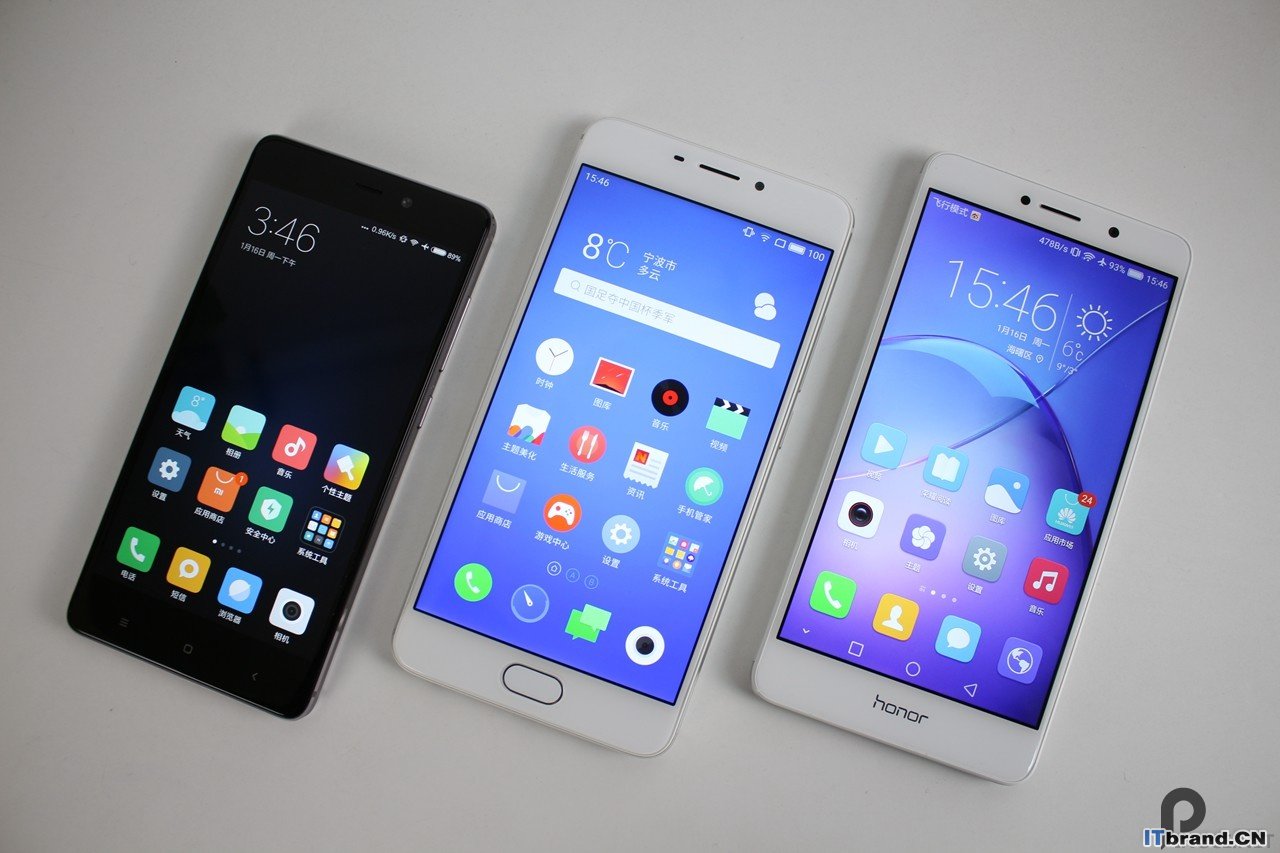 魅蓝Note5、红米4、荣耀6X 对比测评